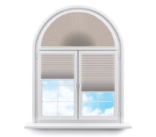 Плиссе арочные (шторы, жалюзи) димаро св розовый цена. Купить в «Мастерская Жалюзи»