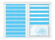 Рулонные кассетные шторы День Ночь Бергамо-223 цена. Купить в «Мастерская Жалюзи»