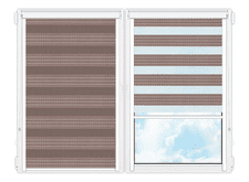Рулонные кассетные шторы День Ночь Лигурия-2205 цена. Купить в «Мастерская Жалюзи»
