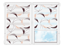 Рулонные кассетные шторы День Ночь Ченто-515 цена. Купить в «Мастерская Жалюзи»