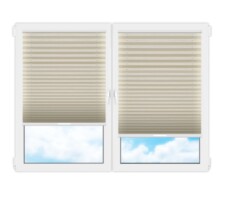 Плиссе (шторы, жалюзи) флаер песочный цена. Купить в «Мастерская Жалюзи»