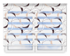 Стандартные рулонные шторы День Ночь Ченто-515 цена. Купить в «Мастерская Жалюзи»