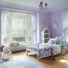 Горизонтальные жалюзи в детскую комнату цена. Купить в «Мастерская Жалюзи»