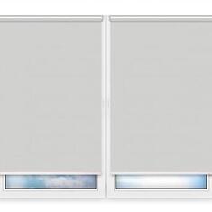 Рулонные шторы Мини Металлик-серебро