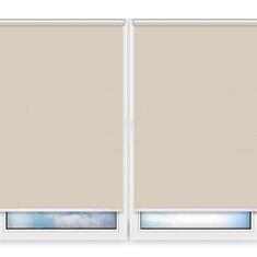 Рулонные шторы Мини Металлик-темно-бежевый