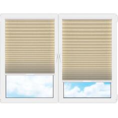 Плиссе (шторы, жалюзи) краш перл абрикос